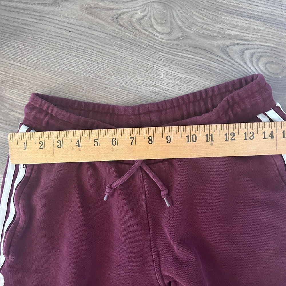 adidas Purple Jogger Sweatpants with White 3-Stripes - Picture 9 of 10
